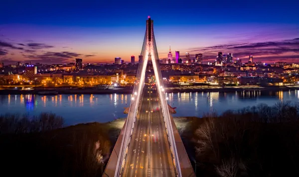 Warsaw - view of Świetokrzyski Bridge